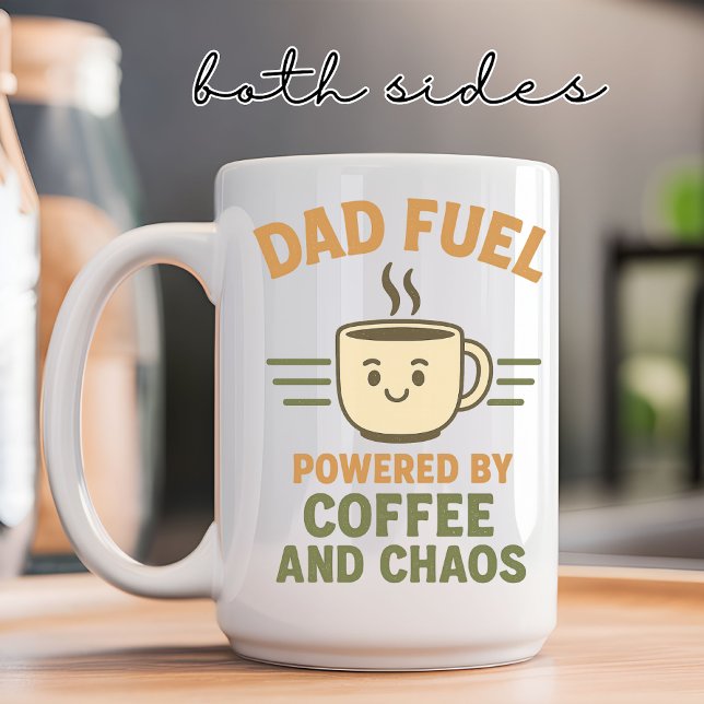 Dad Fuel Mug – Funny Gift for Dad, Papa, Men (dad mug, papa mug, father’s day mug, birthday gift for him, Christmas gift for dad, coffee mug )