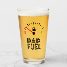 "Dad Fuel" Pint Drinking Glass Cup