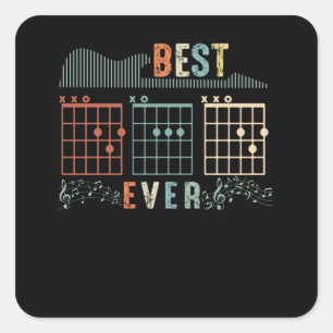 Dad Gift Best Dad Ever Gift Idea Square Sticker