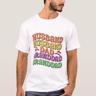 Dad Gifts Best Husband Dad Granddad T-shirt 