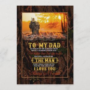 Dad Gifts   Letter To My Dad The Man I Love You Invitation