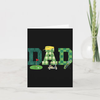 Dad Golf 1st Birthday Card