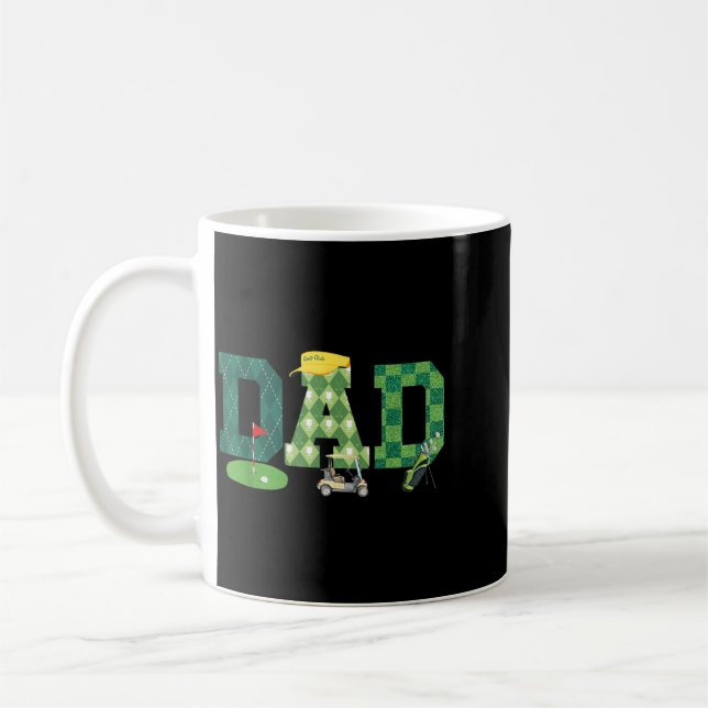 Dad Golf 1st Birthday Coffee Mug (Left)