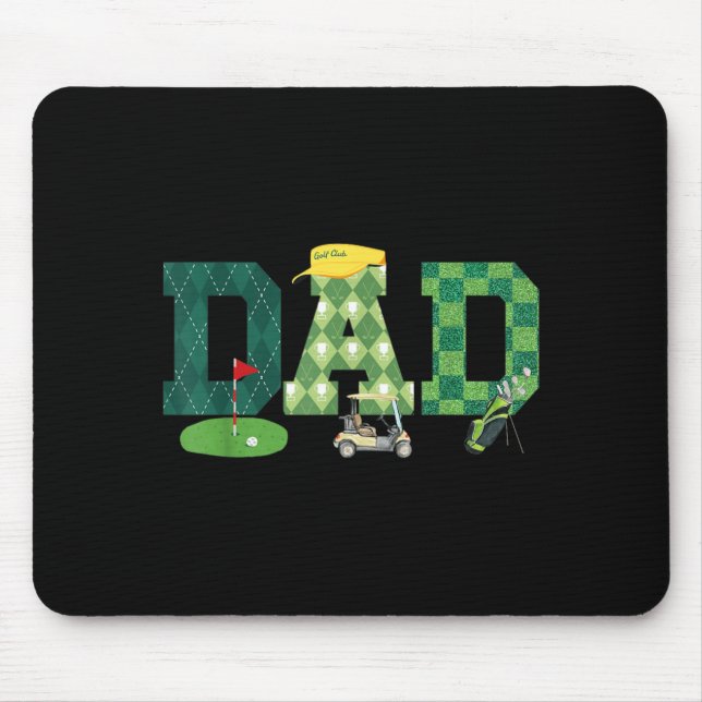 Dad Golf 1st Birthday Mouse Pad (Front)