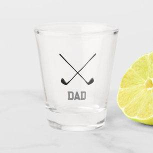 Dad Golf Club Golfer Shot Glass