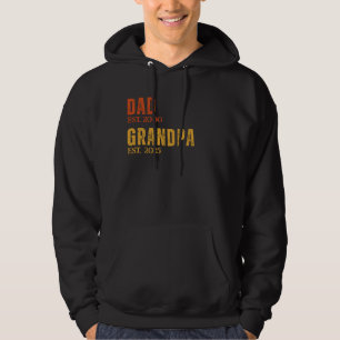 Dad Grandpa Customised Est. Year Retro Custom Hoodie