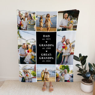 Dad, Grandpa, Great-Grandpa Established Blanket