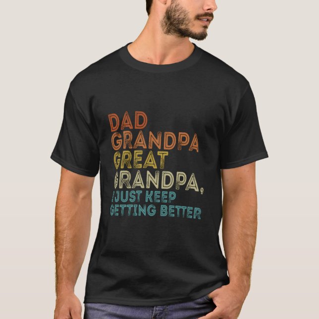 Dad Grandpa Great Grandpa Fathers Day 2023 T-Shirt (Front)