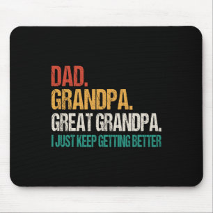 Dad Grandpa Great Grandpa Fathers Day For Great Gr Mouse Pad