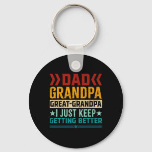 Dad Grandpa Great Grandpa Fathers Day Key Ring