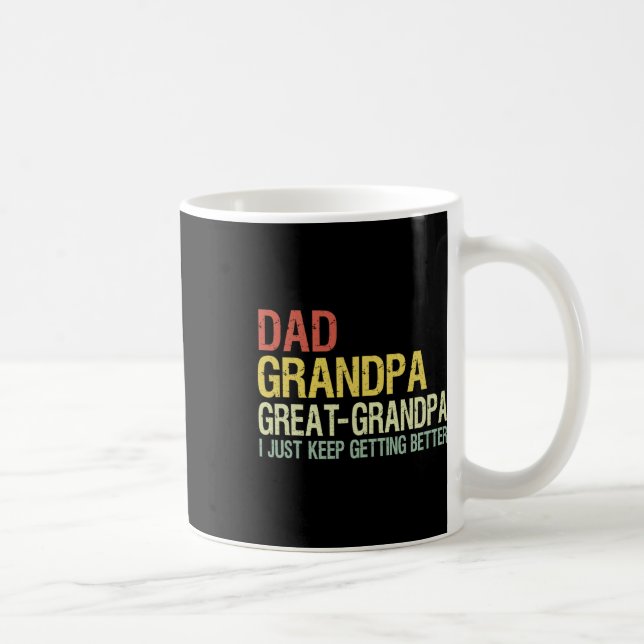 Dad Grandpa Great Grandpa Funny Fathers Day Grandp Coffee Mug (Right)