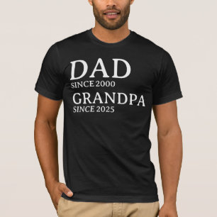 Dad Grandpa Personalised Since Years Custom T-Shirt