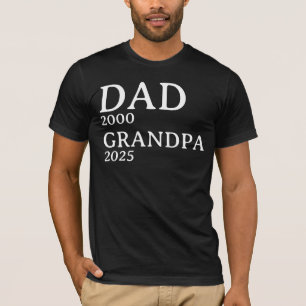 Dad Grandpa Personalised Years Custom T-Shirt