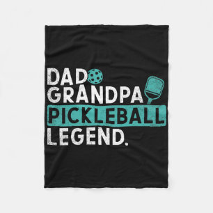 Dad Grandpa Pickleball Legend Pickle Ball Player M Fleece Blanket