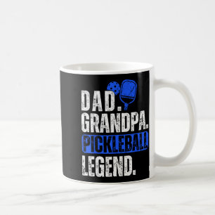 Dad grandpa pickleball legend player funny pickle coffee mug