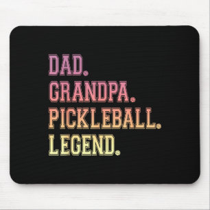 Dad grandpa pickleball legend player funny pickle mouse pad