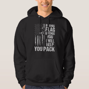 Dad Grandpa Us Flag If This Flag Offends You (On B Hoodie