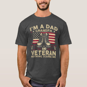 Dad Grandpa Veteran American T-Shirt