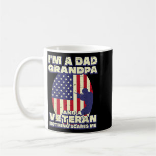 Dad Grandpa Veteran Flag Fathers Grandparent Day Coffee Mug