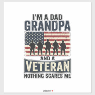 Dad Grandpa Veteran Patriotic Vintage Shirt Design
