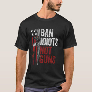 Dad Grandpa Veteran Us Flag Pro Gun 2nd Amendment T-Shirt