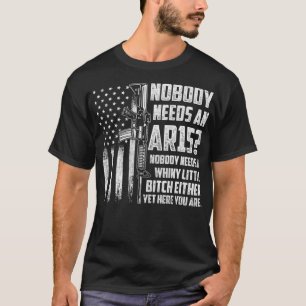Dad Grandpa Veteran US Flag Pro Gun 2nd Amendment T-Shirt