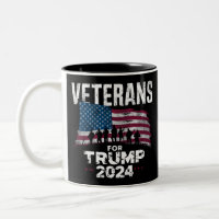 Dad Grandpa Veterans For Trump 2024 American Flag 