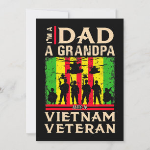 Dad Grandpa Vietnam Veteran Shirts veteran fathers Invitation