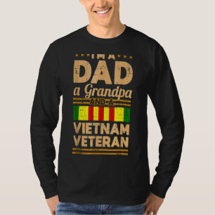 Dad Grandpa Vietnam Veteran Vintage Men's Gift Fat T-Shirt