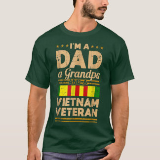 Dad Grandpa Vietnam Veteran Vintage Men's Gift Fat T-Shirt