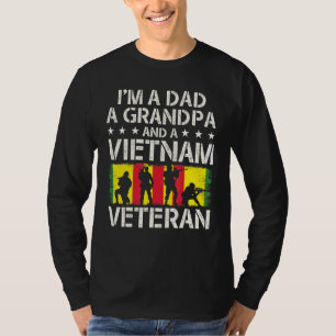 Dad Grandpa Vietnam Veteran Vintage Mens T-Shirt