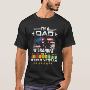 Dad Grandpa Vietnam Veteran Vintage Military Men' T-Shirt