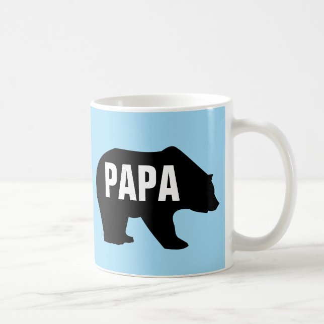 DAD GRIZZLY BEAR PAPA COFFEE MUG (Right)