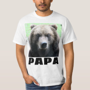 DAD GRIZZLY BEAR PAPA T-SHIRTS FOR FATHER'S DAY