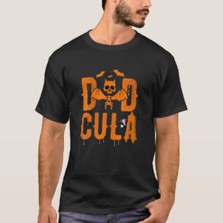 Dad Halloween Dracula Costume Funny Dadcula Man Gi T-Shirt
