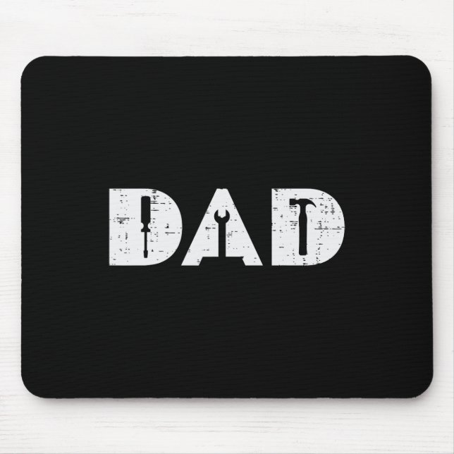 Dad Handy Tools Funny Fathers Day Mechanic Daddy P Mouse Pad (Front)