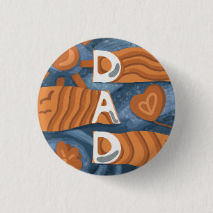 Dad - Happy Father’s Day 3 Cm Round Badge