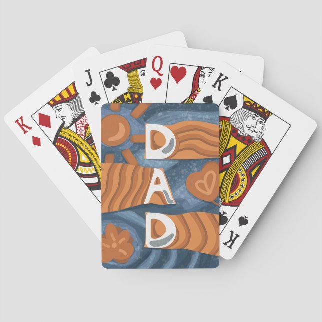 Dad - Happy Father’s Day Playing Cards (Back)