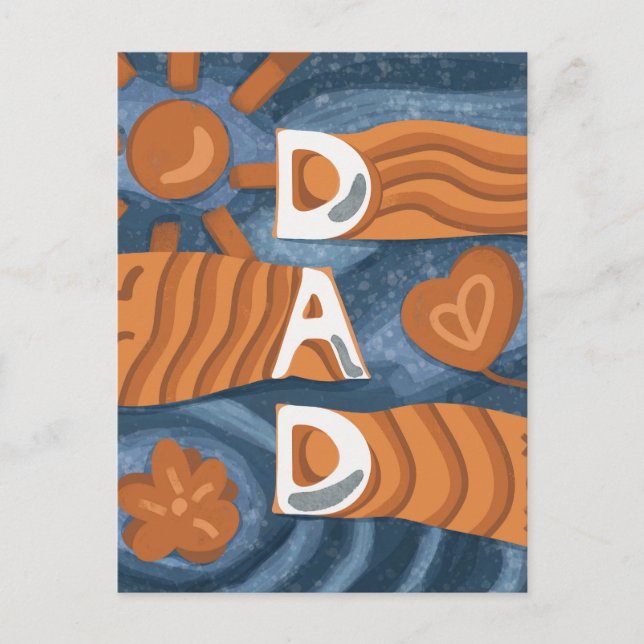 Dad - Happy Father’s Day Postcard (Front)