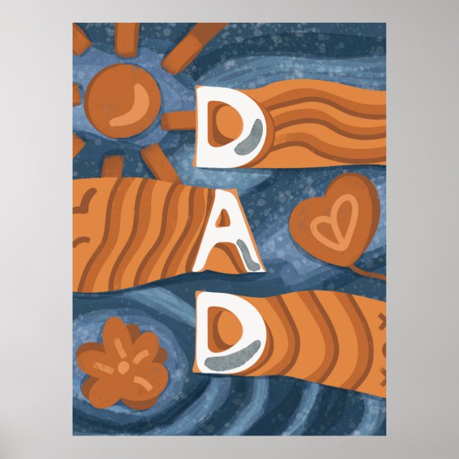Dad - Happy Father’s Day Poster (Front)