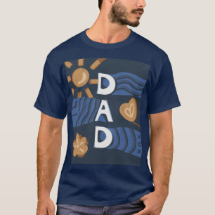 Dad - Happy Father's Day Navy Blue T-Shirt