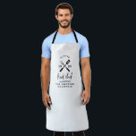 Dad head chef bbq grill Christmas birthday modern  Apron<br><div class="desc">Dad head chef bbq grill Christmas,  birthday,  fathers day modern black and white apron design.</div>