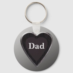 Dad Heart Keychain