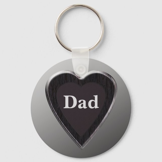 Dad Heart Keychain (Front)
