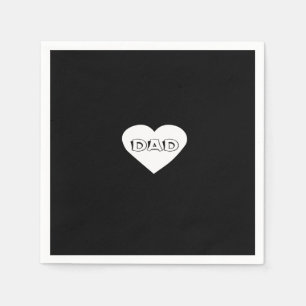 dad heart napkin