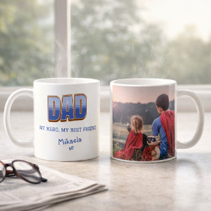 Dad Hero Best Friend Photo Mug