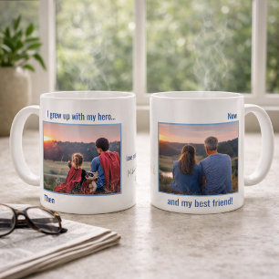 Dad Hero Friend Personalised Photo Mug