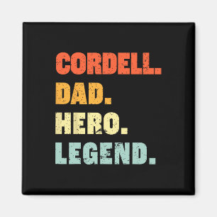 Dad Hero Legend Personalised Custom Name Fathers D Magnet