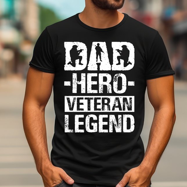 Dad Hero Veteran Legend | Patriotic Father's Day  T-Shirt (Vintage Dad Hero Veteran Legend T-Shirt | Patriotic Father's Day Gift)