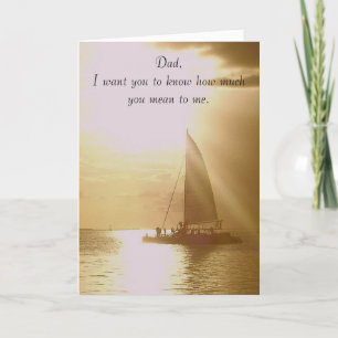 Dad, how much you mean to me ... card